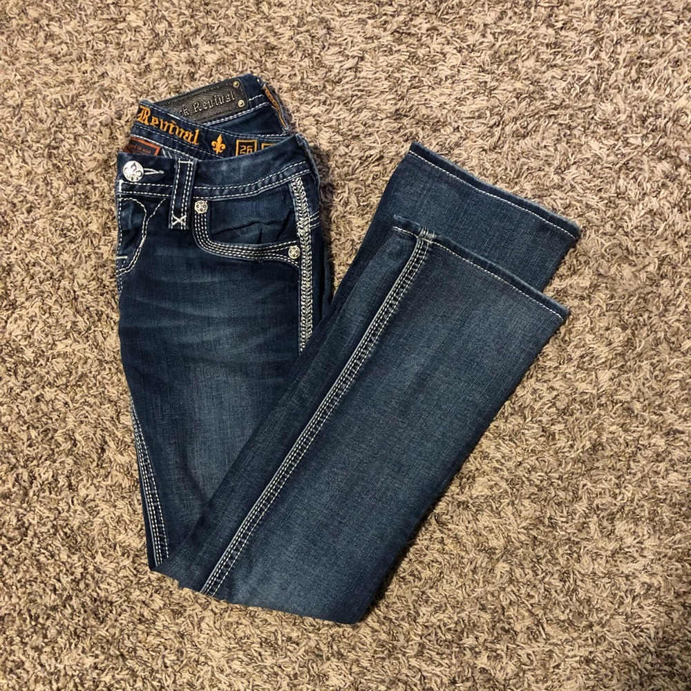 Dark Wash Boot Cut Rock Revival